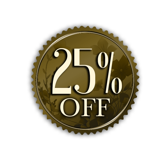 25% OFF Discount Badge